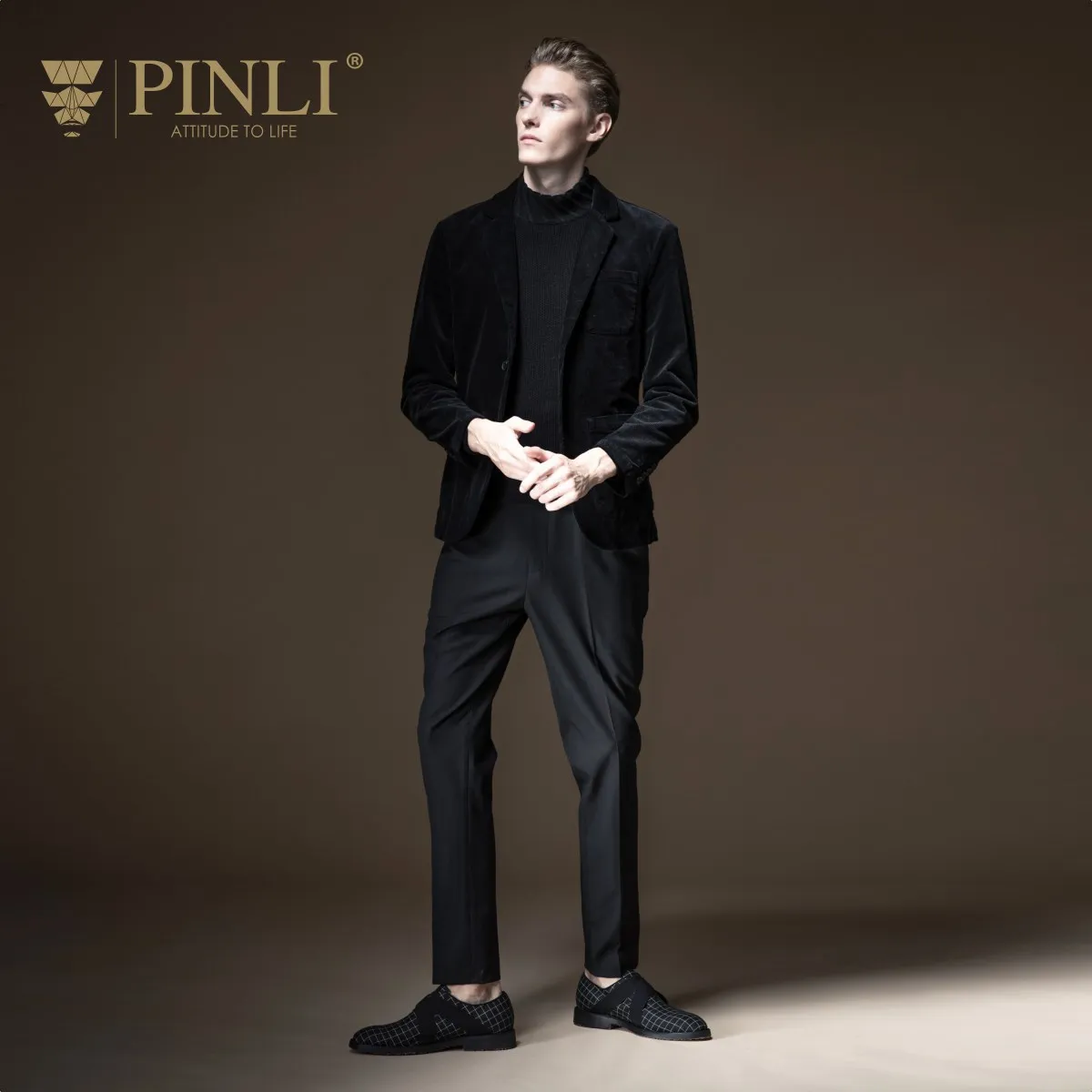Blaser Masculino Топ Мода Полный Мужской Блейзер Pinli продукт сделан осень 2019 новый