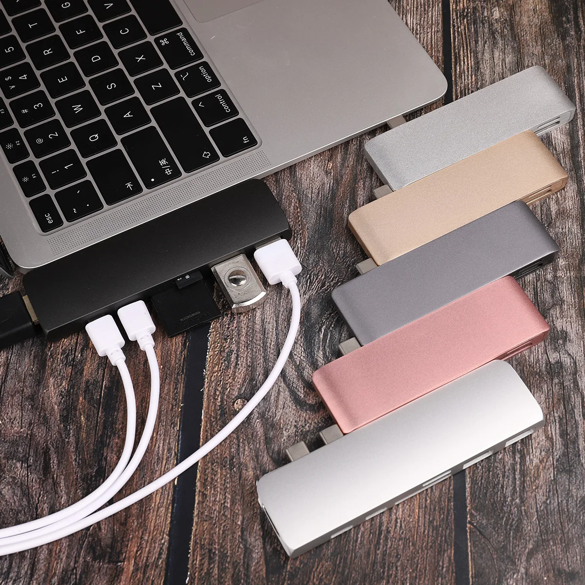 USB-хаб с кардридером для TF-и SD-карт 3 0 PD Thunderbolt адаптер MacBook New Pro Air 13 15 16 2020 A2338 A2337 M1 |
