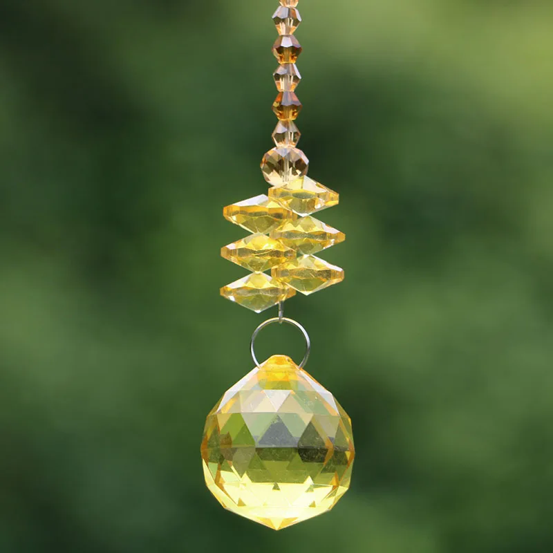 

1PCS Chakra Crystal Suncatchers Chandelier Crystals Ball Prism Pendant Rainbow Maker Hanging Decoration