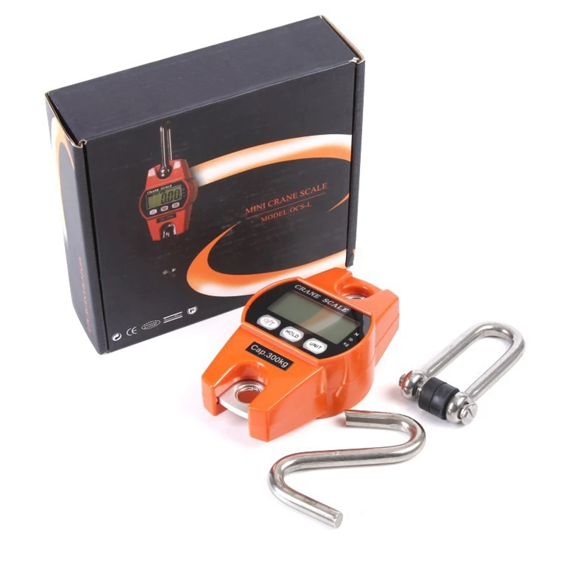 

Mini LCD Digital 300Kg Portable Industrial Electronic Heavy Duty Weight Hook Crane Hanging Scale Kitchen Weight Scale