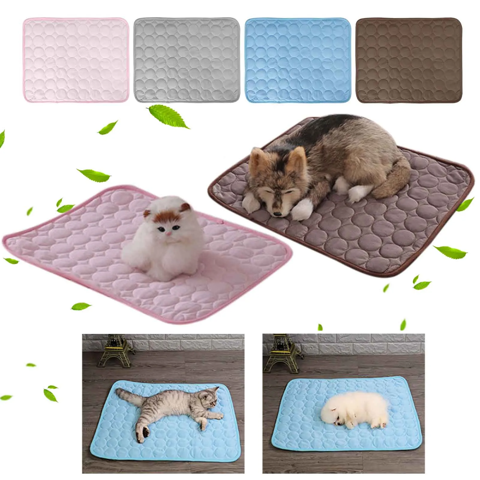

Dog Sleep Mat Large Cooling Pad Summer Pet Bed For Dogs Cats Kennel Pad Breathable Pet Self Cooling Blanket Dog Crate Sleep