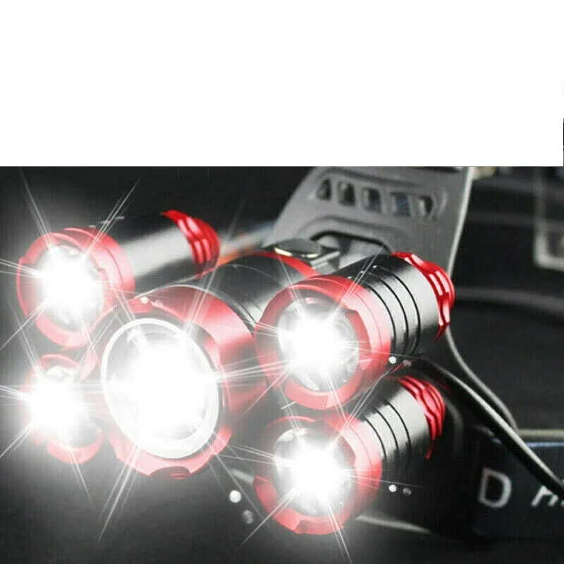 

Durable Headlight LED Camping Climbing Night riding Zoom Powerful Torch