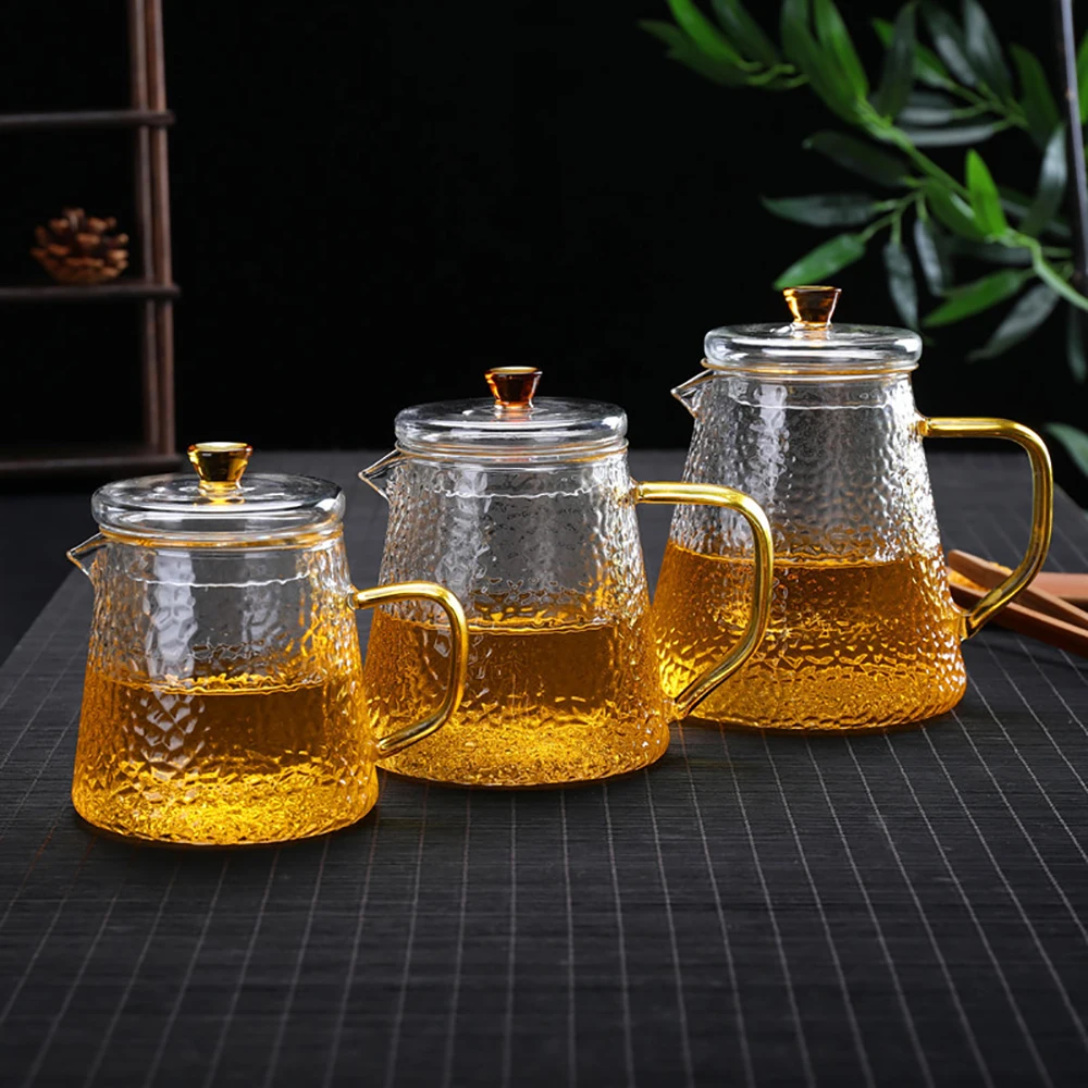 

Новый термостойкий стеклянный чайник, стеклянная кружка для чая из боросиликатного стекла, газовая плита, цветочный пуэр чайник, китайский ...