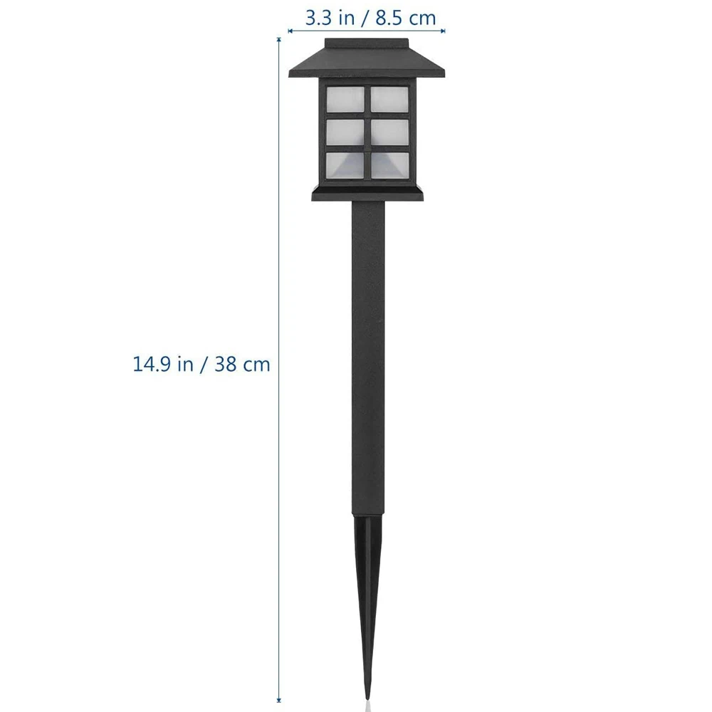 

New 6 Pack Solar Pathway Lights Outdoor LED Solar Powered Garden Lights for Lawn, Patio, Yard, Walkway, Driveway
