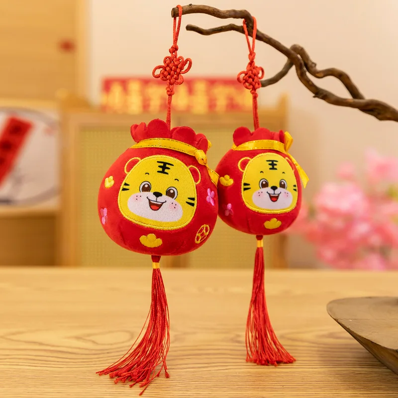 

2022 Year Of The Tiger Mascot Plush Toy Doll Chinese New Year Zodiac Plush Tiger Toys Pendant Company Event Gift New