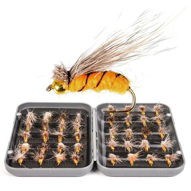 

40 Pcs Fly Fishing Dry Flies, Fishing Lures Fishing Flies Set & 40 Pcs Dry Fly Fishing Lure