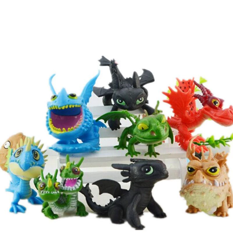 13 Pcs/set How To Train Your Dragon 2 Figures Night Fury Toothless Skull Gronckle Deadly Nadder Action Toys | Игрушки и хобби