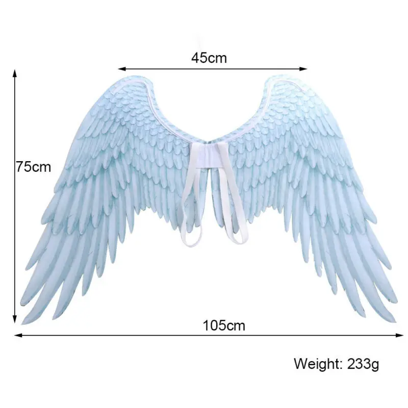Halloween 3D Angel Devil Big Wings Large Black Costume Mardi Gras Theme Party Cosplay Accessories of Kid Adult Children - купить по