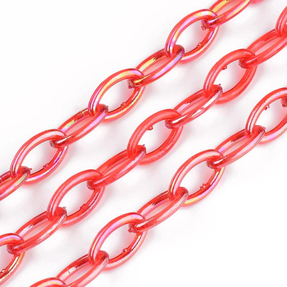 

5PCS AB Colors For Jewelry Making Accessories Hand Made Necklace Bracelet Rope Plastic Chain Isolated Colors Jewelry Findings