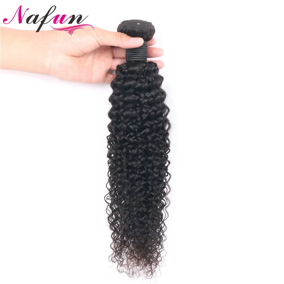NAFUN малазийские кудрявые вьющиеся волосы плетение пучков человеческих волос