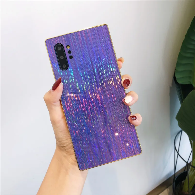 DCHZIUAN лазерное Зеркало чехол для samsung Galaxy Note 10 плюс 9 8 S10 S9 S8 плюс A70 A50 чехол для телефона Блестящий сверкающий Мягкий чехол Чехол
