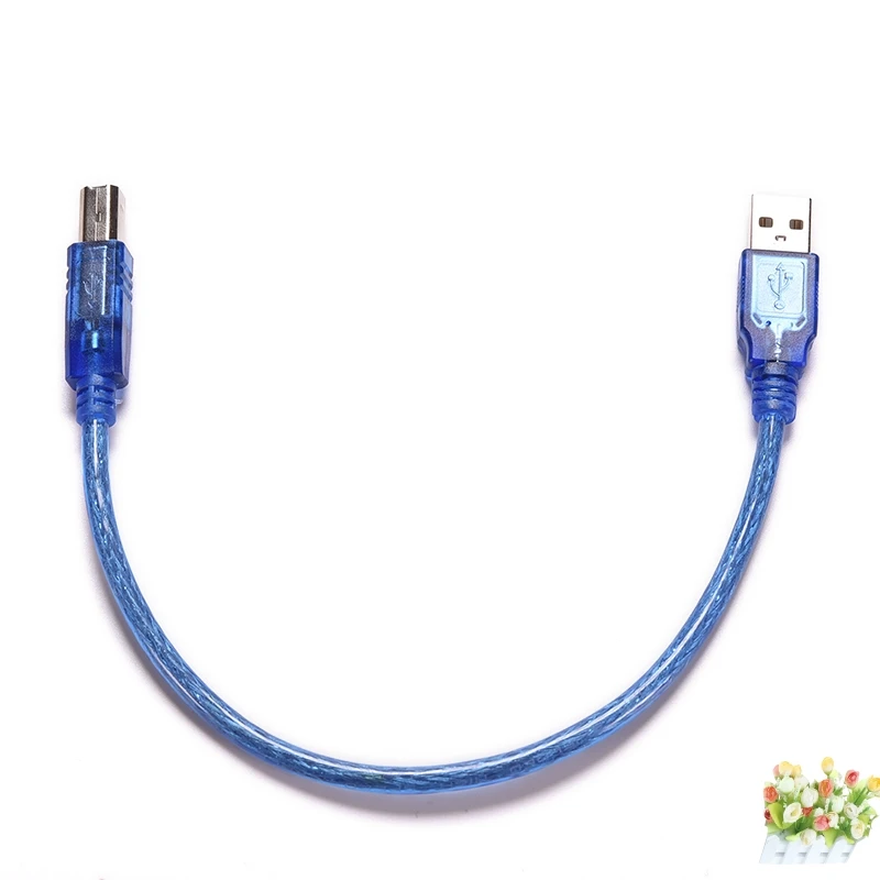 Высокоскоростной прозрачный синий usb накопитель 2 0 кабель для принтера Type A Male to B