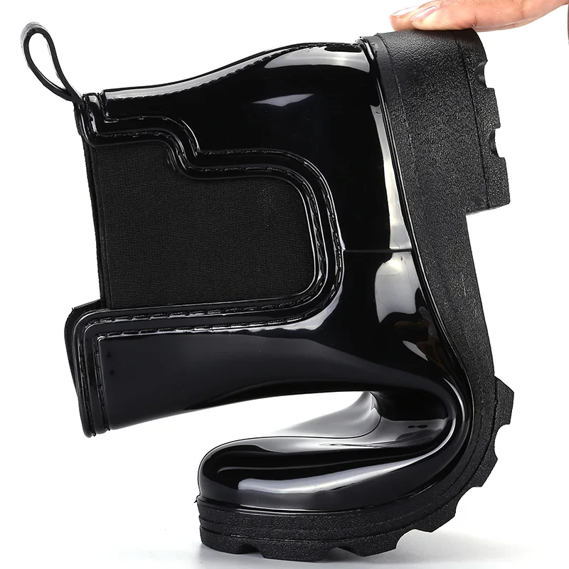 2021 Women Boots Soft Thick Wear-resistant Rubber Shoes Spring Autumn Fashion Short Boots Waterproof Anti-skid Water Shoes