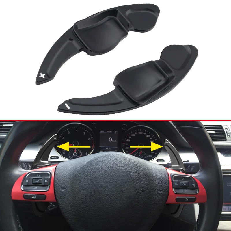 Paddle Shifter Extension алюминиевый металлический руль Extensions For-VW Tiguan R20 Black | Автомобили и