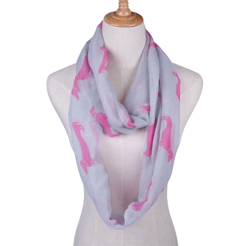 2019 женские шарфы Volie для девочек шарф с принтом собаки хомут оптовая продажа