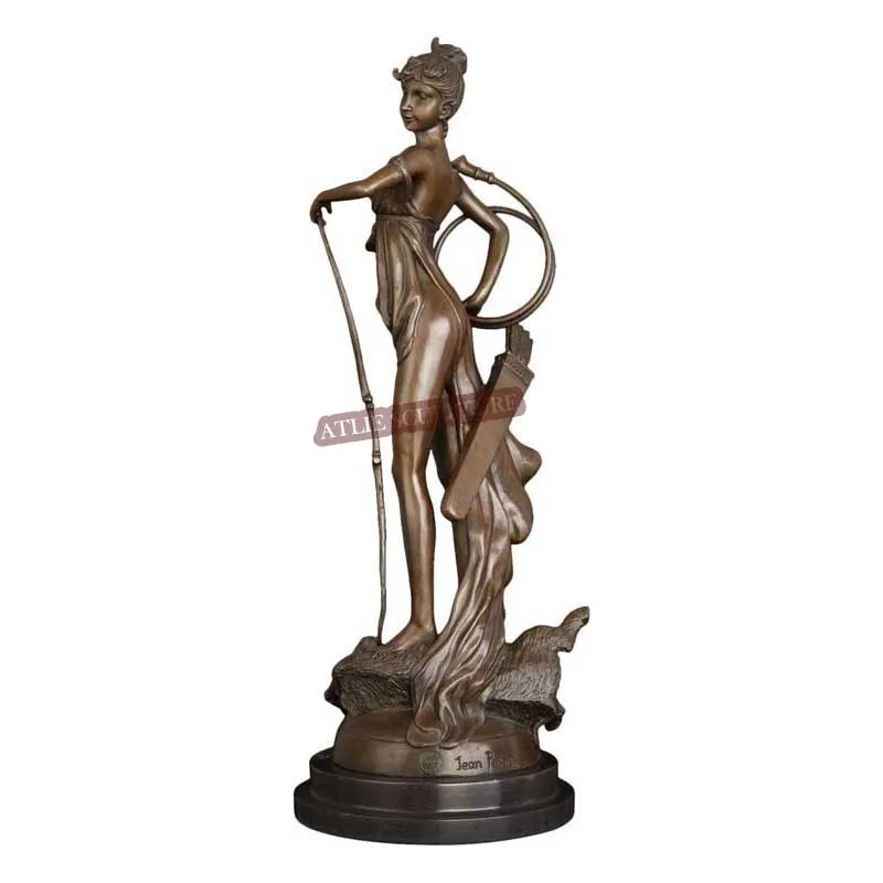 Большой Диана Артемида Бронзовая статуя греко римские миф богиня охоты и Луна