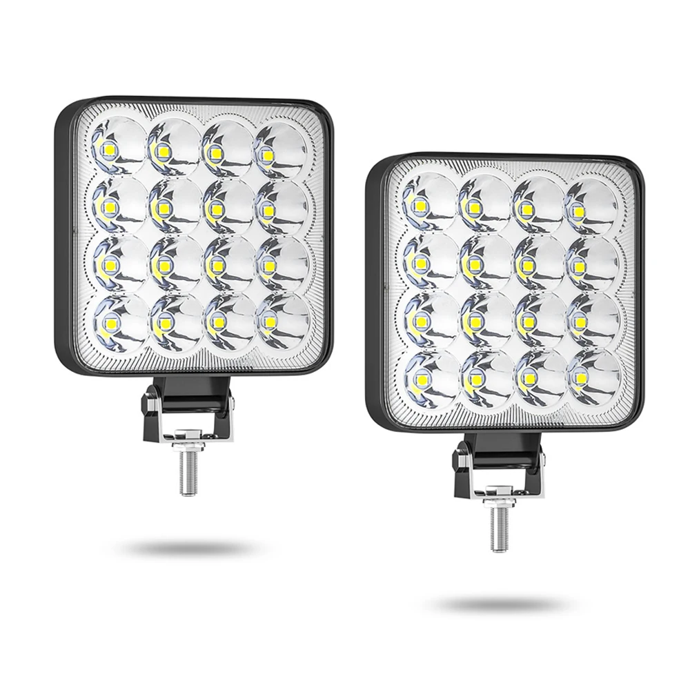 

4X4 16LED Work Light Lightbar LED Car Fog Lamp Square Spotlight Headlight For Jeep Off Road Camping Truck ATV UTV Hiking