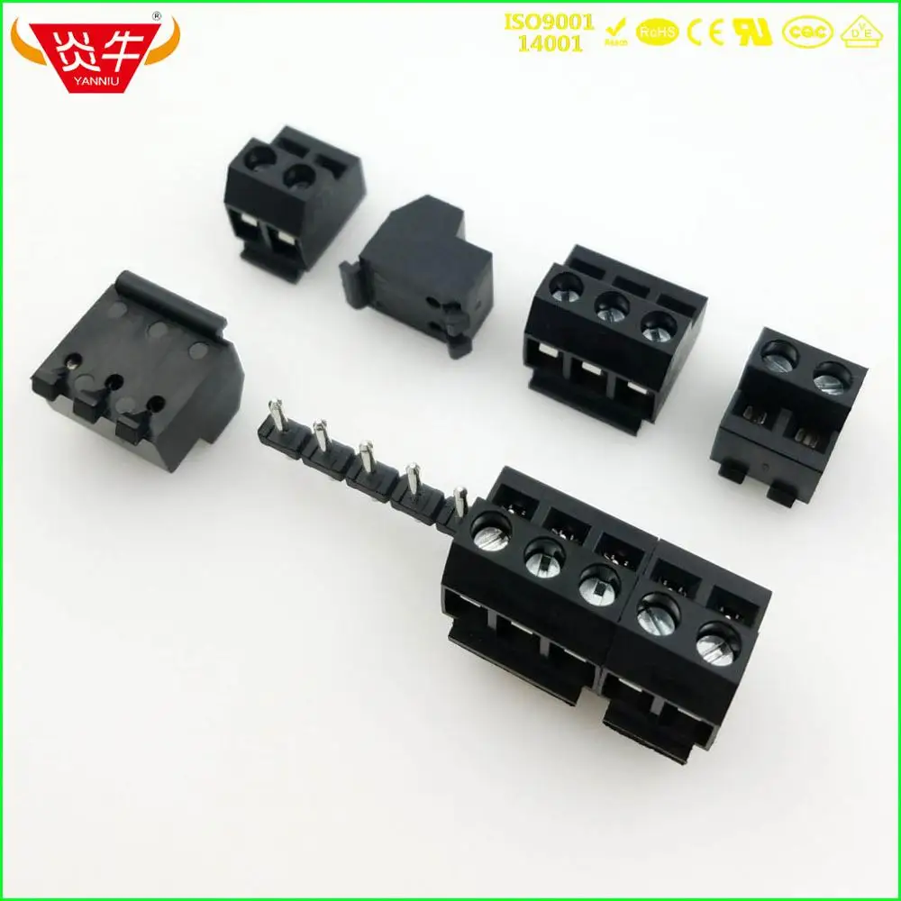 KF331 KF332J-5,0 2P~ 12P PCB универсальные Винтовые клеммные блоки DG331 DG332J 5,0 мм 2PIN~ 12PIN Можно прошить Феникс контакт