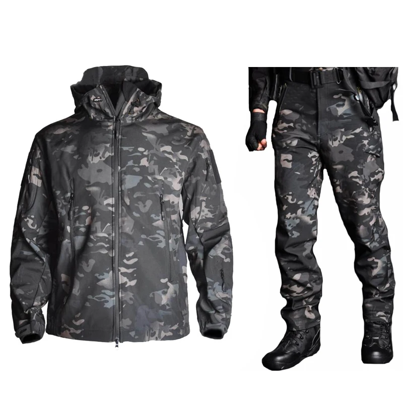 Тактические камуфляжные костюмы TAD из софтшелла уличная армейская спортивная