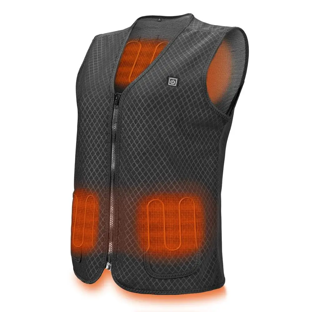 

Men Outdoor USB Infrared Heating Vest Jacket Winter Flexible Electric Thermal Clothing Waistcoat For Sports Hiking Outdoor Vest