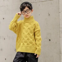 boys sweater kids outwear tops%c2%a02021 yellow black fleece thicken warm winter autumn knitting pullover children clothing