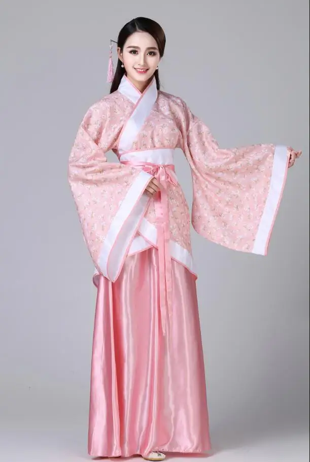 New Chinese Traditional Women Hanfu Dress Fairy Red White Clothing Tang Dynasty Ancient Costume | Тематическая одежда и
