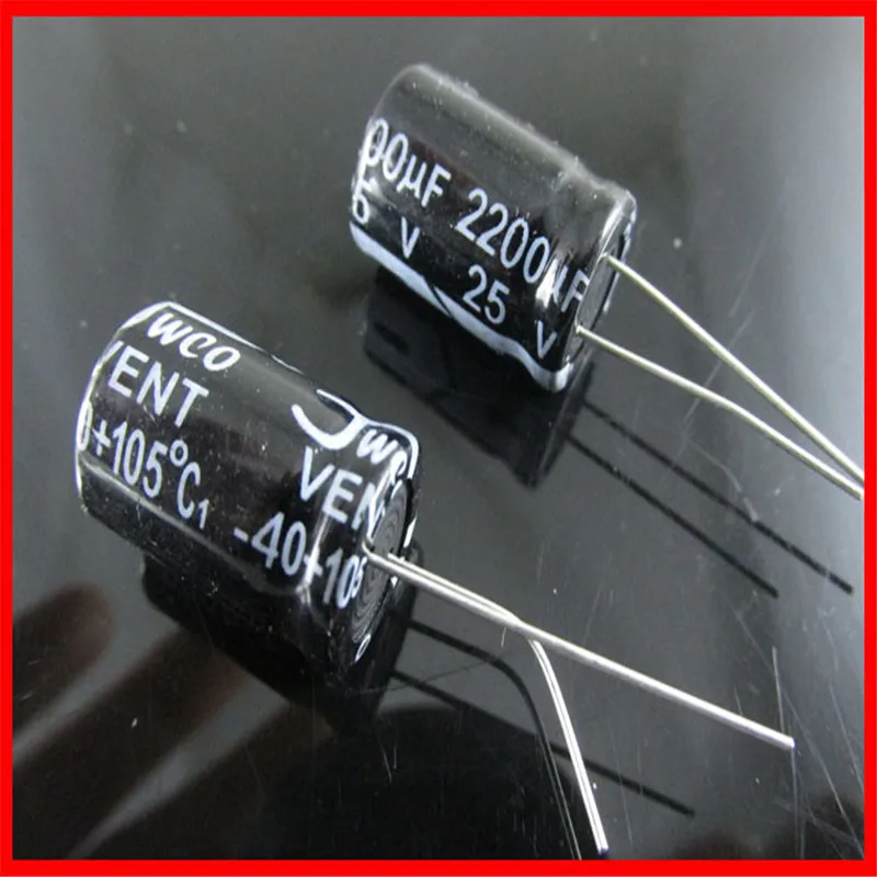 

High quality electrolytic capacitor 25V/2200UF volume 13*21MM