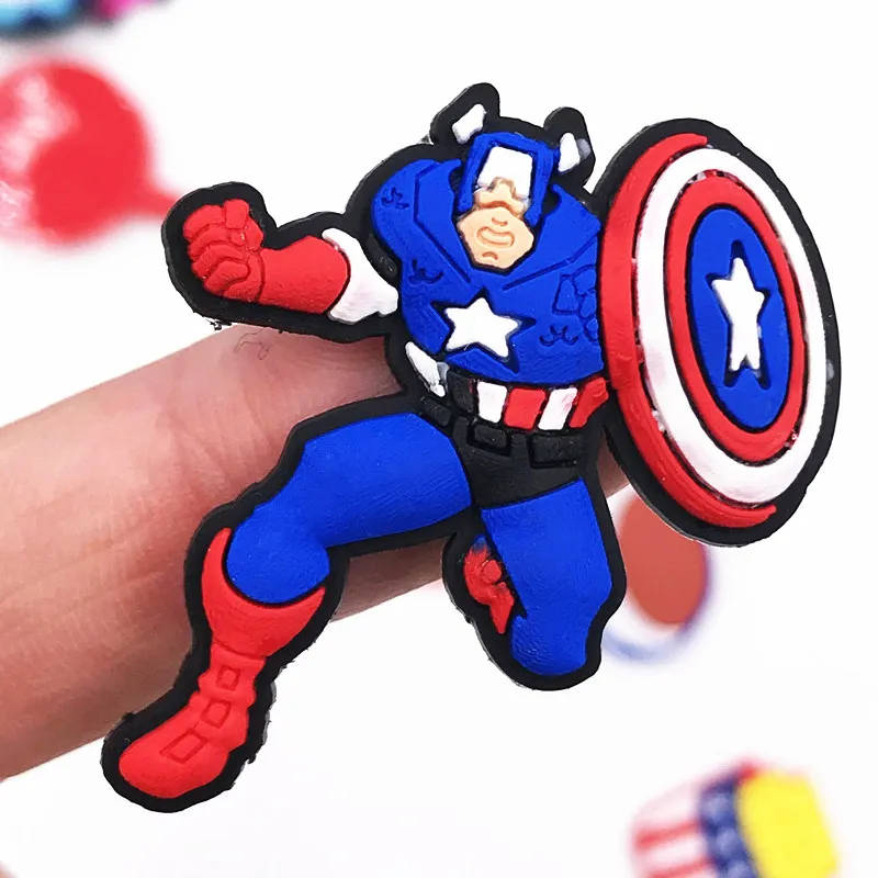 1 шт. Мститель герой Человек-паук Капитан Америка летучая мышь ПВХ плоская задняя