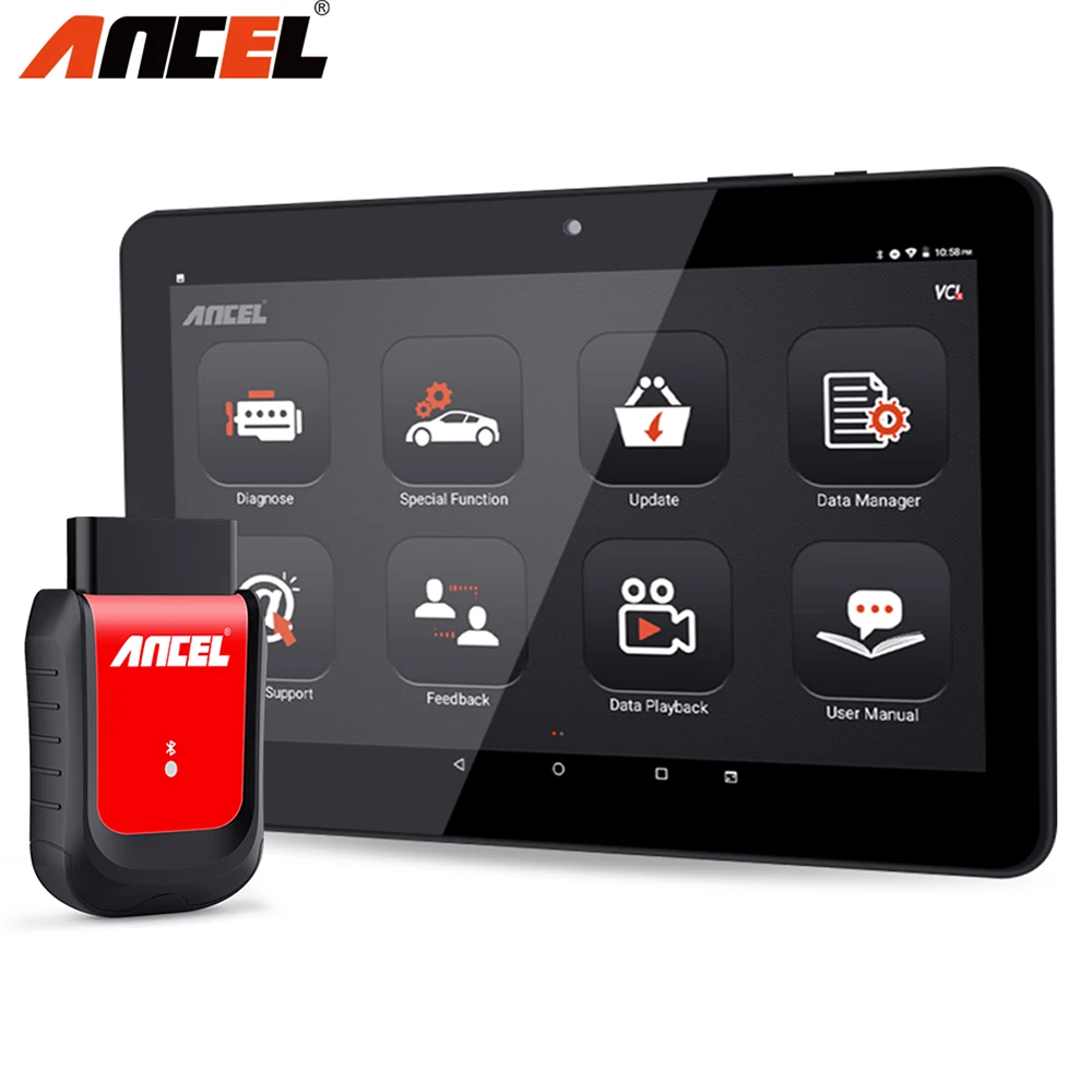 Ancel X6 Bluetooth OBD2 сканер ABS подушка безопасности масло EPB DPF Сброс Профессиональный OBD2 Автомобильный сканер бесплатное обновление автомобиля диагностический инструмент