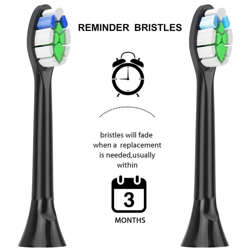 Jt для Philips Sonicare Diamond Clean ProResults FlexCare HX6064/14 стандартная сменная деталь черного цвета |