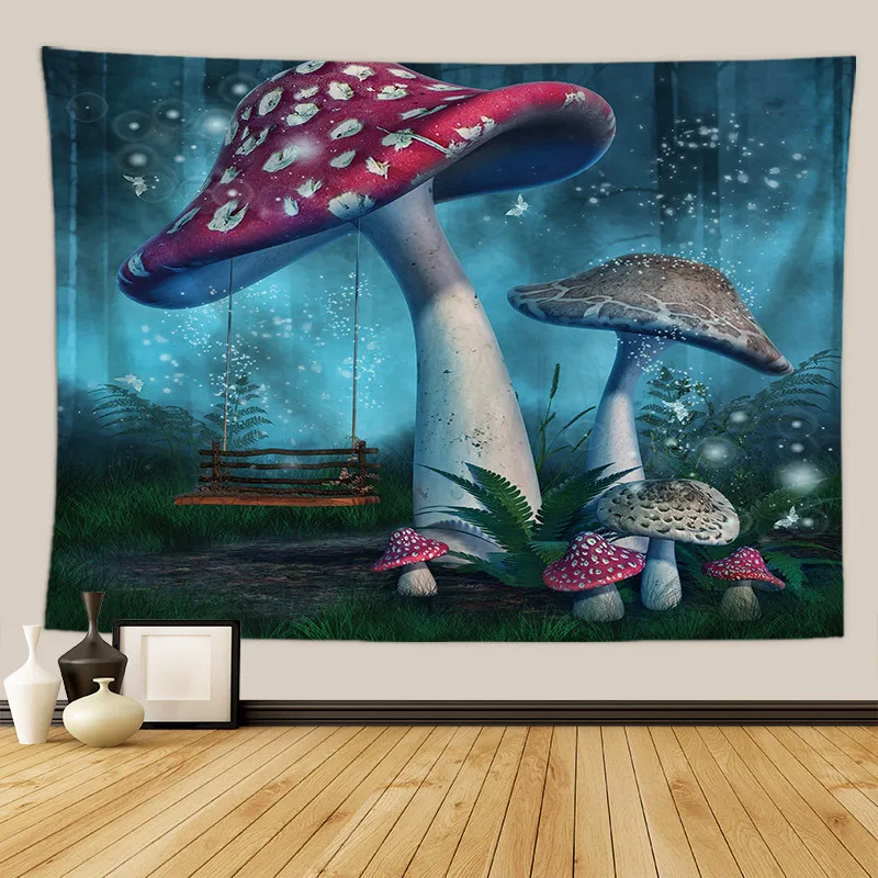 Мультяшный ковер Замок Настенный Ковер огромная лошадка декор для общежития