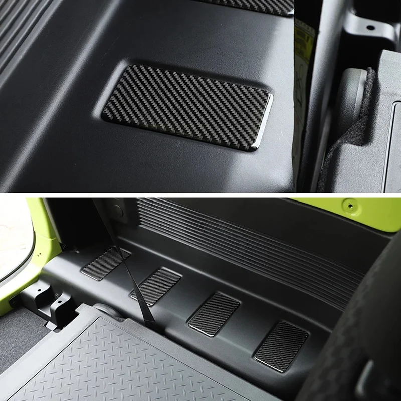 Внутренние молдинги из углеродного волокна задний ряд автомобиля обе стороны