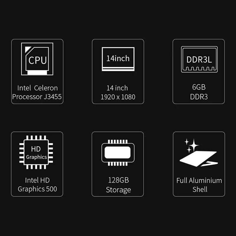 Jumper Ezbook X4 ноутбук 14 дюймов Безель Ips ультрабук In-tel Celeron J3455 6 Гб Ram 128 ГБ Rom Ноутбук 2