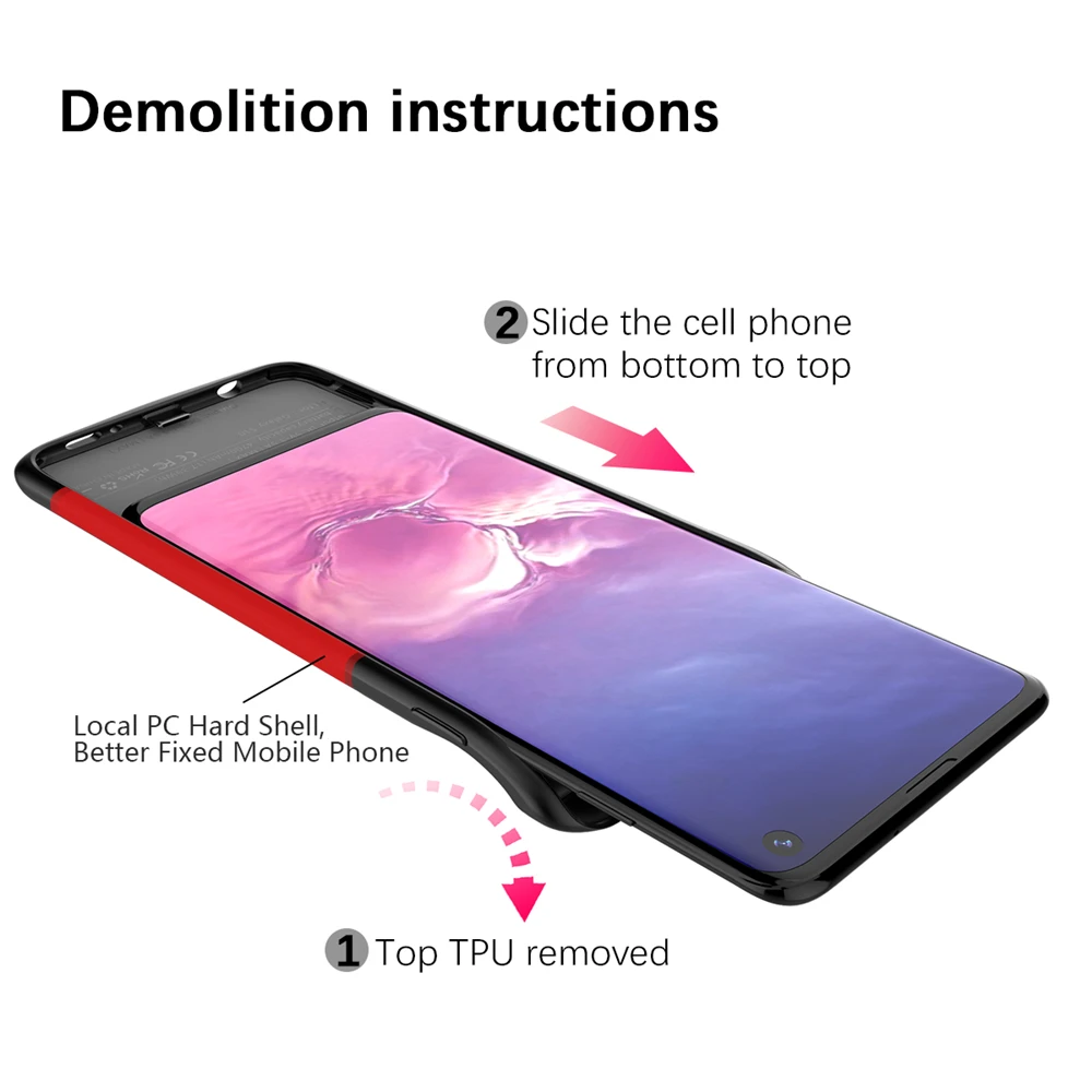 4700 мАч батарея зарядное устройство чехол для Samsung Galaxy S10 S10e Чехол-аккумулятор