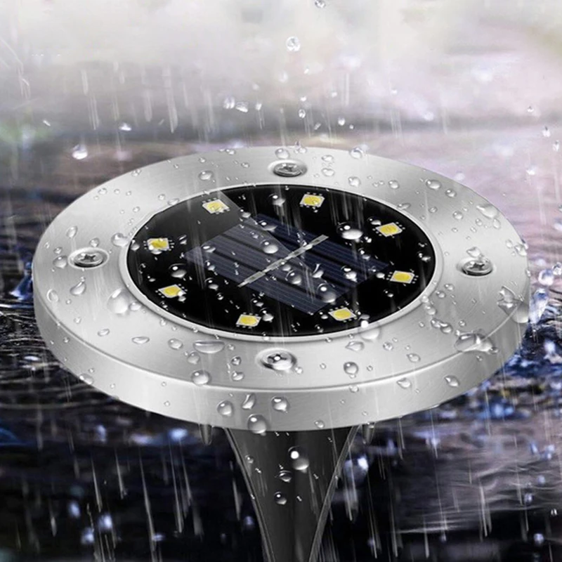 Солнечный светодиодный подземный светильник на открытом воздухе