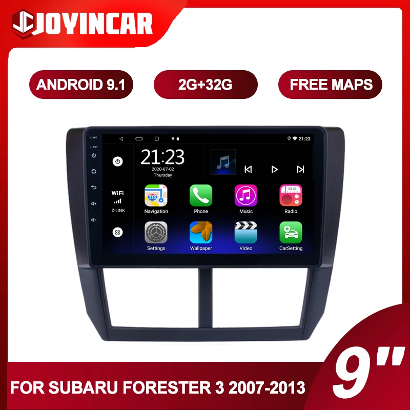 

9" Android 9.1 Car Multimidia Video Player For Subaru Forester 3 SH 2007-2013 2din Car Radio Navigation GPS Autoradio Head Unit