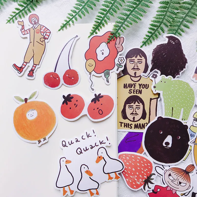 19 шт./компл. ретро милый я мультфильм вишня наклейки с буквами набор для