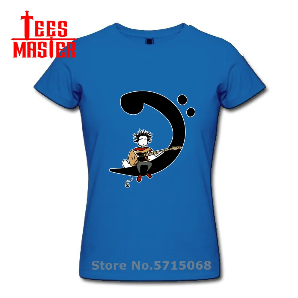 Одежда в стиле хип-хоп электрическая бас-гитара футболка для женщин забавные
