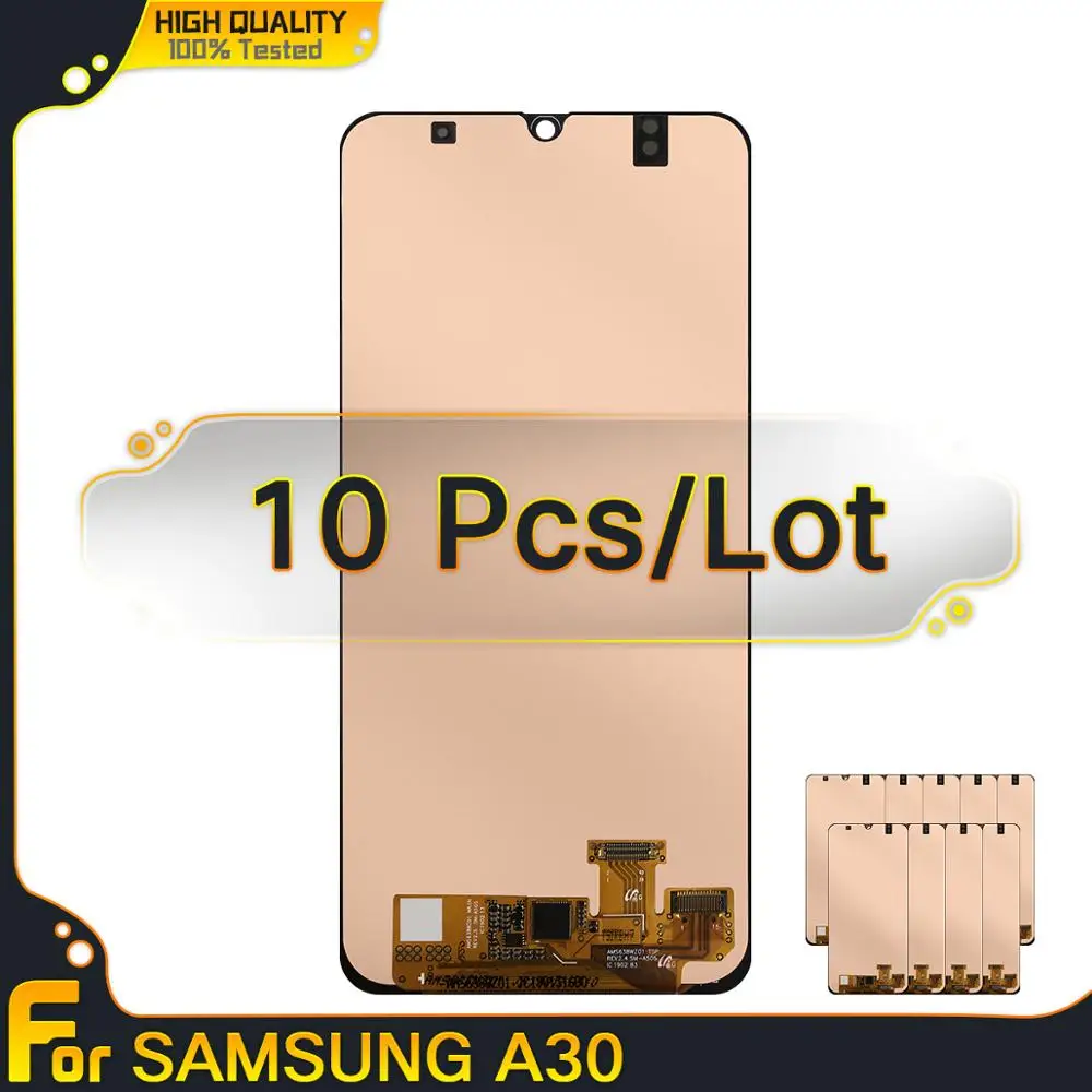 10 шт./лот для Samsung Galaxy A30 A305/DS A305F A305FD A305A дисплей сенсорный экран дигитайзер сборки