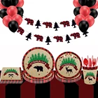 Столовая посуда одноразовая в виде лесного животного