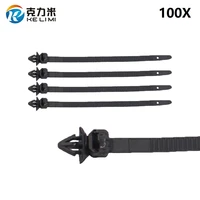 6 5x135mm cable tie fastener clips car loom hose clamp fastening zip strap auto body retainer clips mixed fastener accessories