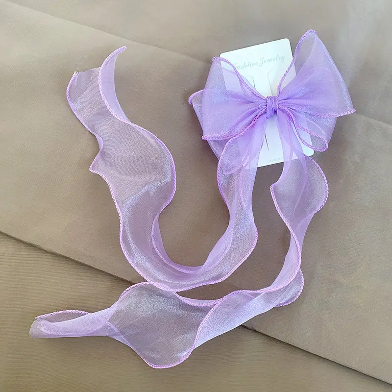 

Leehaa Girls Bowknot Hairpins With Ribbon Kids Princess Headwear Hair Clips Children Hair Accessories Barrettes Hairgrip