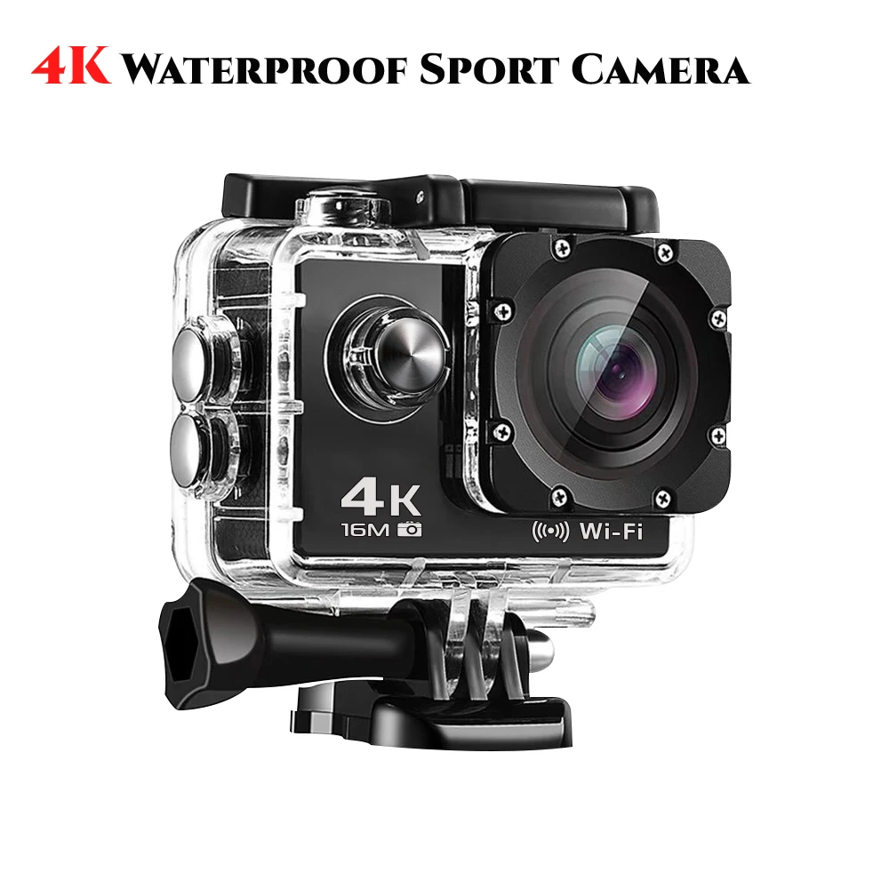 

Ultra HD 4K Action Camera WiFi 12MP 2 Inch 30M Go Waterproof Pro Bicycle Video Recording Sports Cam