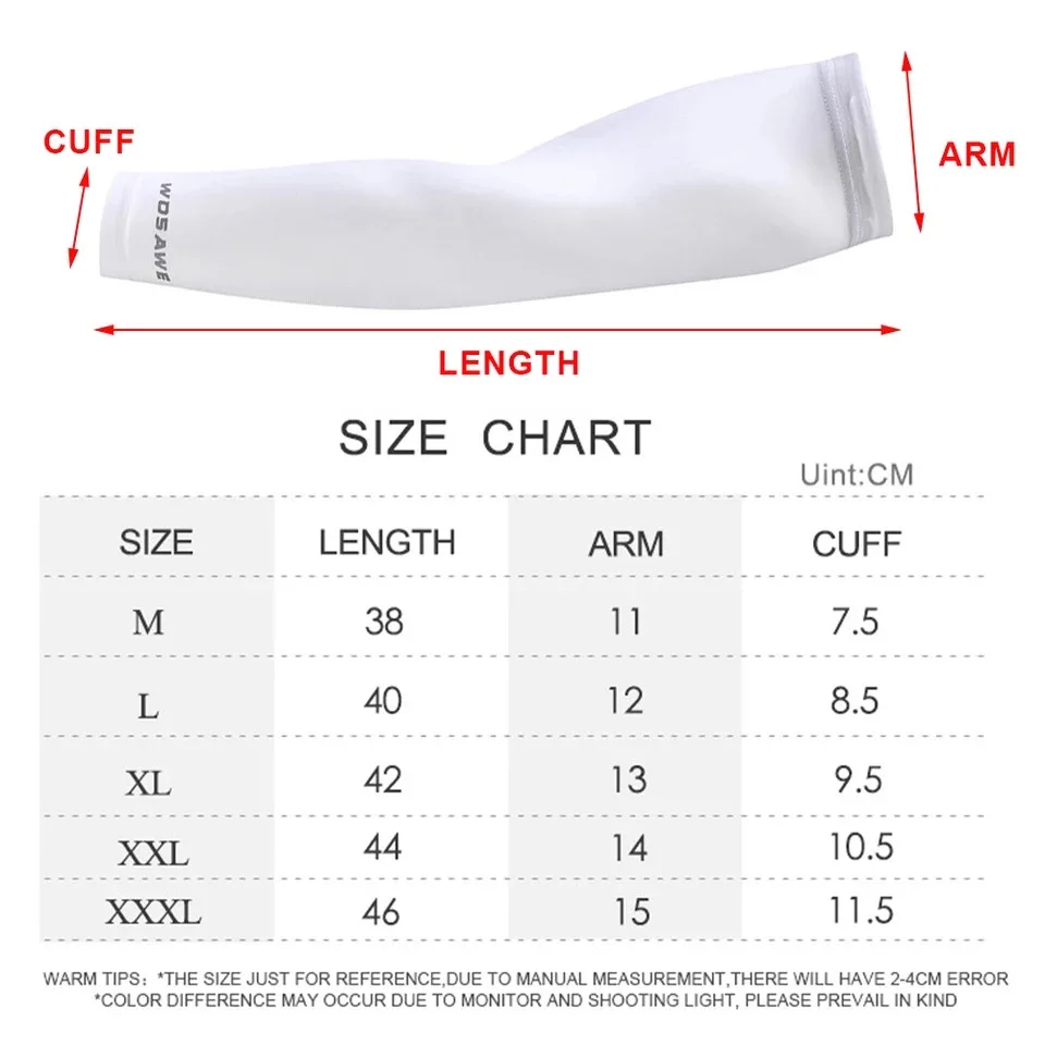 

2021 WOSAWE Ice Fabric Arm Sleeves Manguito Ciclismo Camping Cycling Bicycle Fitness Riding Sunscreen UV Protection Arm warmers