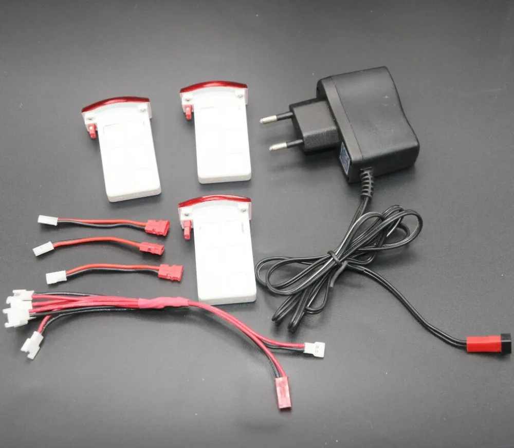 Набор кабелей для зарядки и литиевых батарей 3 шт. 7 В квадрокоптера Syma X5UC X5UW