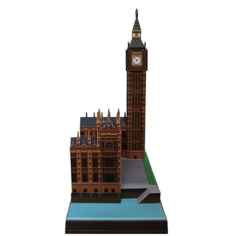 3D бумажная модель Big Ben в Великобритании всемирно известная архитектурная