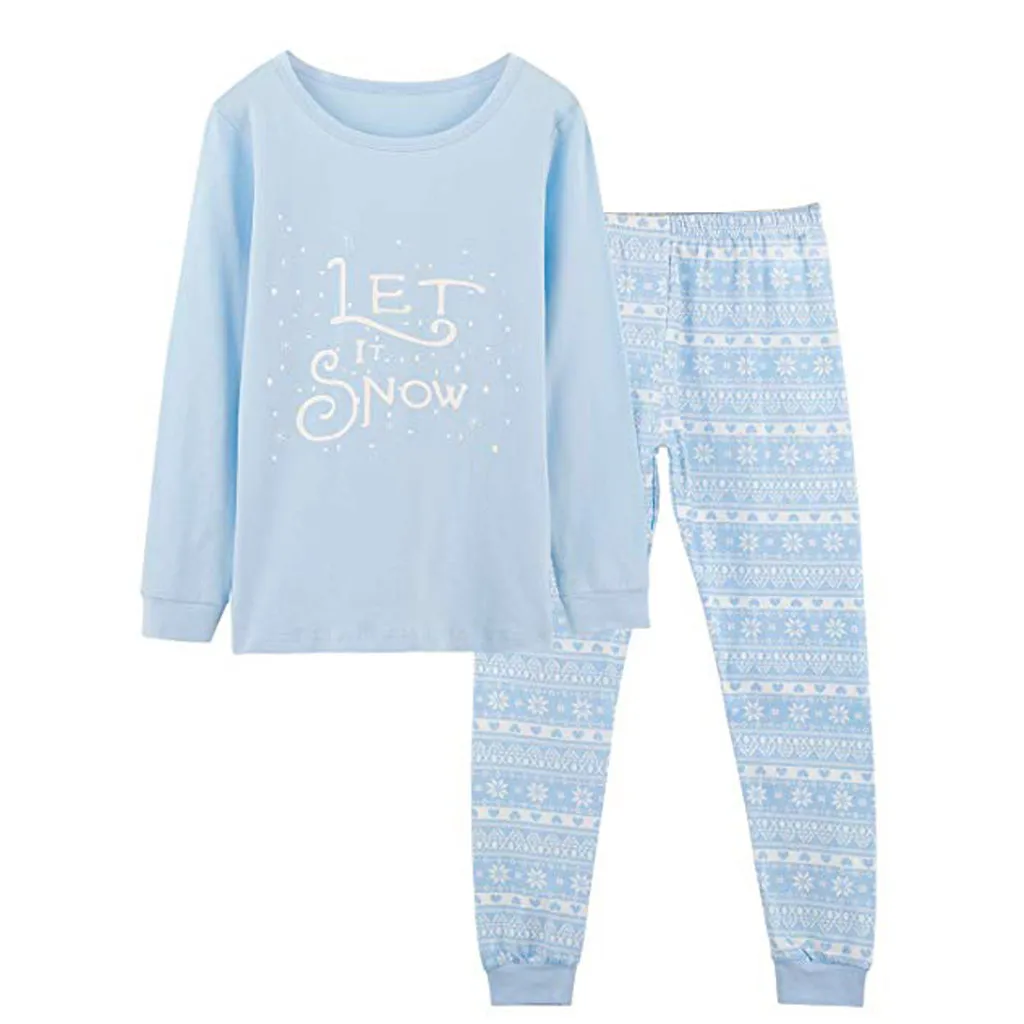 Осенне зимняя детская одежда для сна Детский Рождественский пуловер с надписью