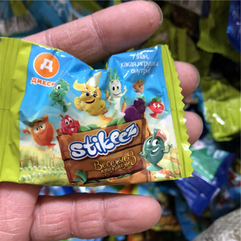 50 шт./лот слепой мешок ПВХ Рисунок фрукты овощи животные Мини милая игрушка акция