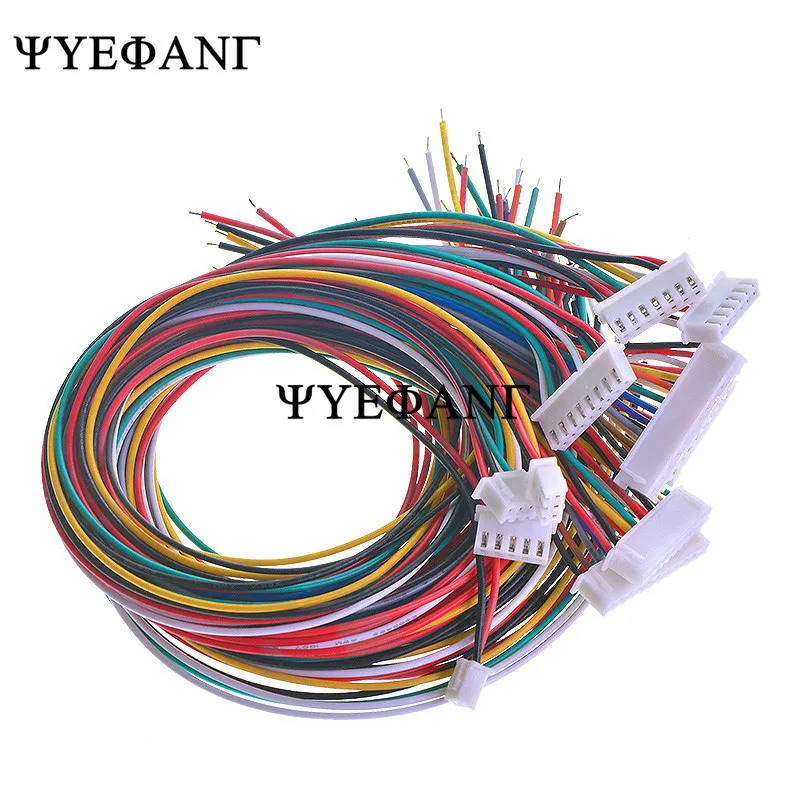 10 шт./лот 26AWG JST XH2.54 2/3/4/5/6/7/8/9/10 контактный разъем 2 54 мм с проводным кабелем длина 30