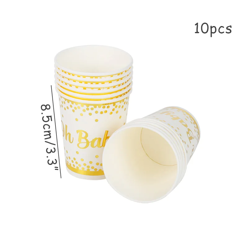 Детский душ украшение детской посуды мальчик или девочка пол раскрыть